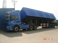 側(cè)翻半掛車