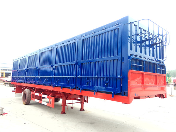 9-13米平板側(cè)翻自卸半掛車