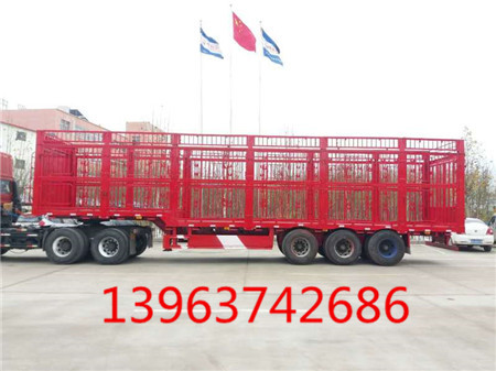 倉(cāng)柵式運(yùn)輸半掛車